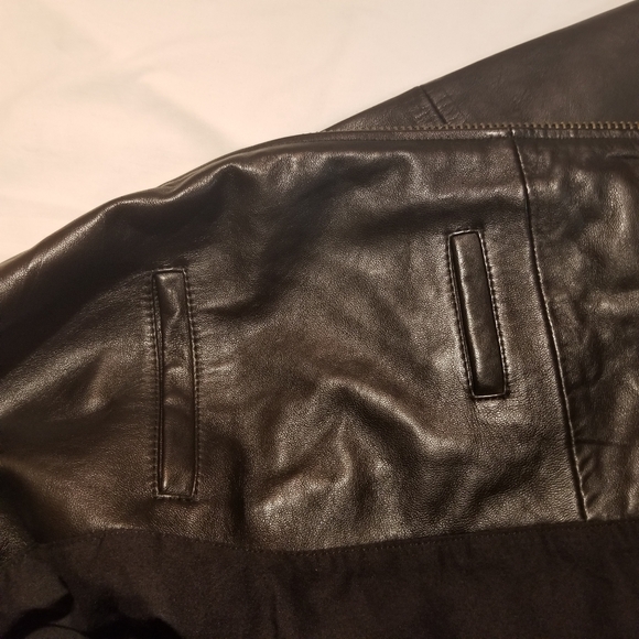TY-LR Men's Leather Jacket Black - Picture 8 of 10